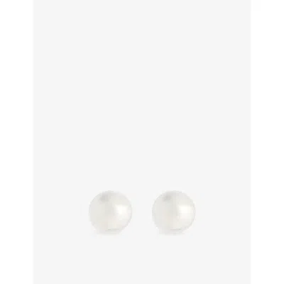 Plow Womens  Balloon Sterling-silver Stud Earrings In Silver