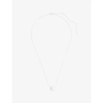 Plow Womens  Balloon Sterling-silver Pendant Necklace In Silver
