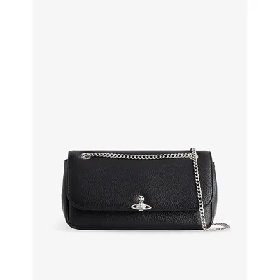 Vivienne Westwood Mens  Chain Faux-leather Cross Body Bag In Black