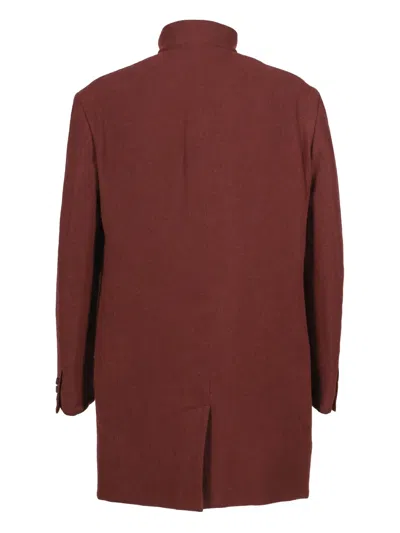 Yohji Yamamoto Buttoned Coat In Red