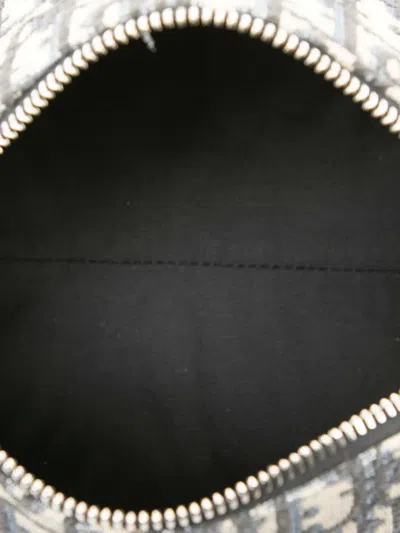 Pre-owned Dior 2022 Oblique Canvas Roller Messenger Bag Crossbody Bag In Blue