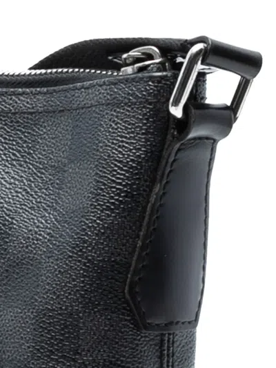 Pre-owned Louis Vuitton 2007-2025 Damier Graphite Mick Mm Crossbody Bag In Black
