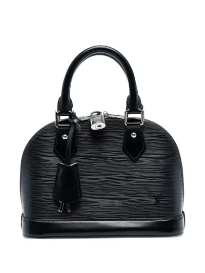 Pre-owned Louis Vuitton 2020 Epi Alma Bb Satchel In Black