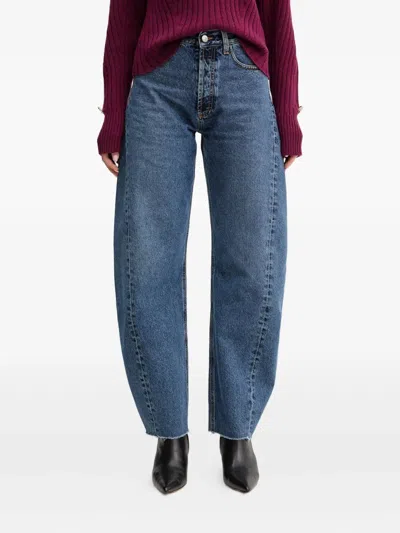 Simona Corsellini Seam-detail Jeans In Blue