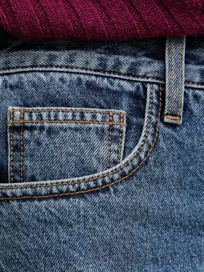 Simona Corsellini Seam-detail Jeans In Blue
