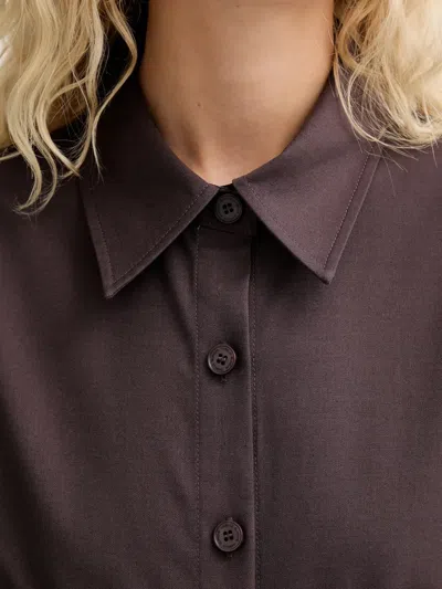 Isabelle Blanche Button-up Shirt In Brown