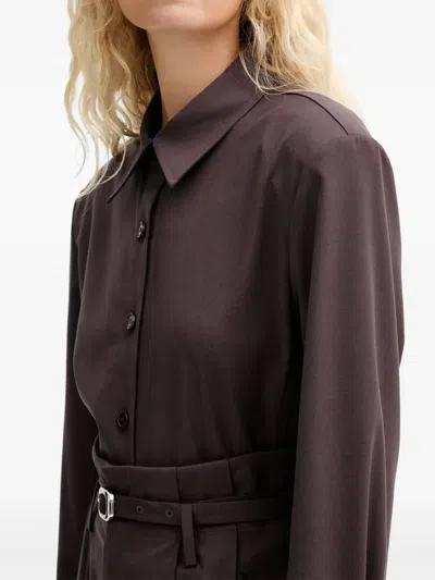 Isabelle Blanche Button-up Shirt In Brown