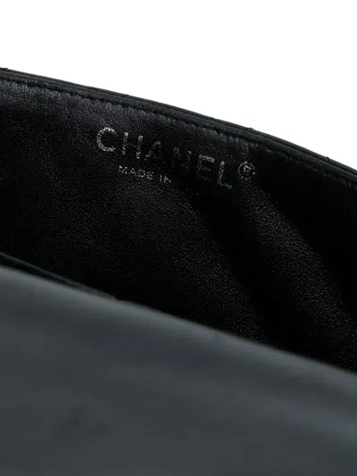 Pre-owned Chanel 2010-2011 Classic Patent East West Single Flap Shoulder Bag In Blue