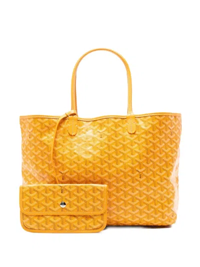 Pre-owned Goyard 2019 Ine Saint Louis Pm Tote Bag In Yellow