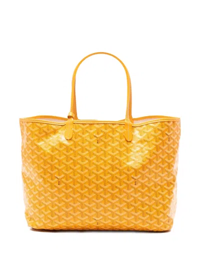 Pre-owned Goyard 2019 Ine Saint Louis Pm Tote Bag In Yellow