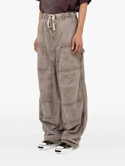 Kamiya Multi-pocket Painter Trousers In Gray