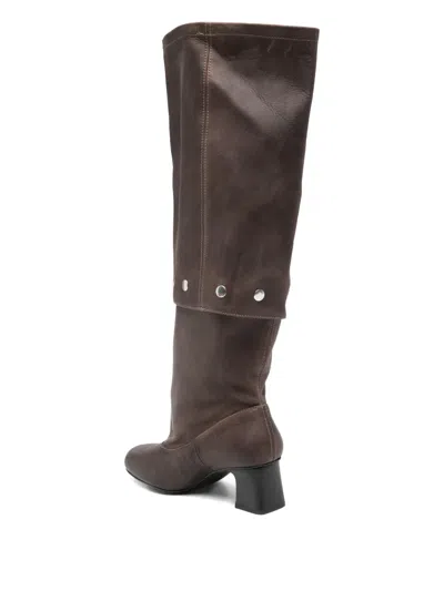 Paloma Wool 50mm Jolie Snaps Knee-high Boots In Brown
