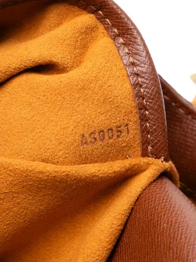 Pre-owned Louis Vuitton 2001 Monogram Musette Salsa Pm Long Strap Crossbody Bag In Brown