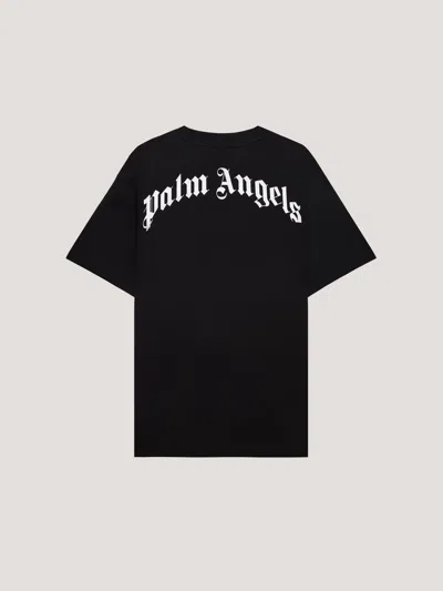 Palm Angels Broken Bear Logo Graphic T-shirt In Black