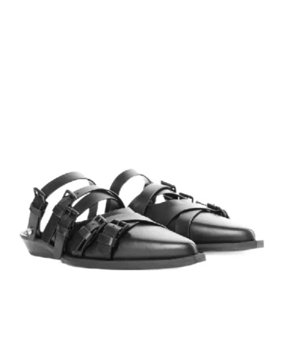 Ann Demeulemeester Kalla Buckle-strap Sandals In Black