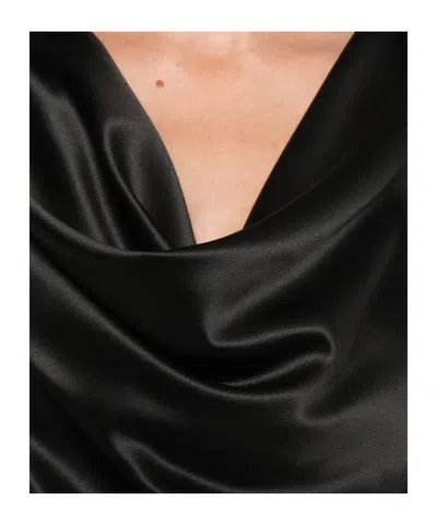 Pinko Filipa Cowl-neck Long-sleeve Blouse In Multi