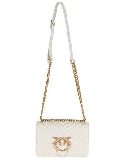 Pinko Bag  "mini Love One Chevron" In White