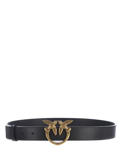 Pinko "love Berry" Belt In Black
