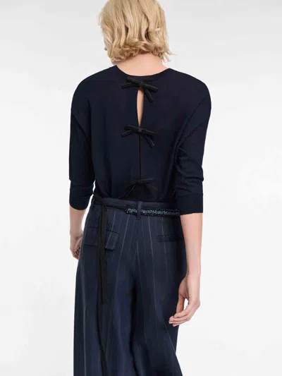 Dorothee Schumacher Pullover With Satin Bows On The Back In Multi
