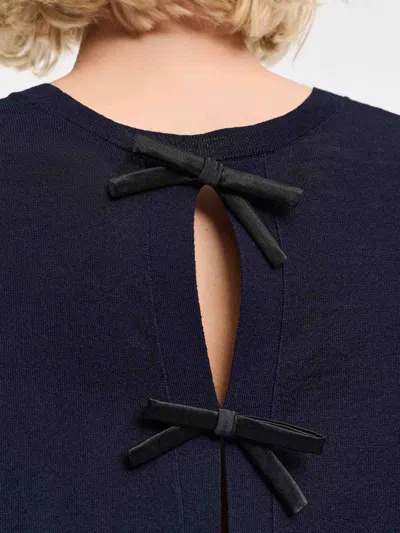Dorothee Schumacher Pullover With Satin Bows On The Back In Multi