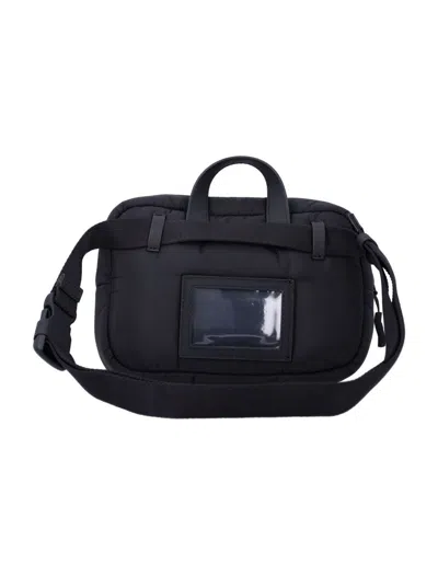 Moncler Grenoble Padded Nylon Belt Bag In Black