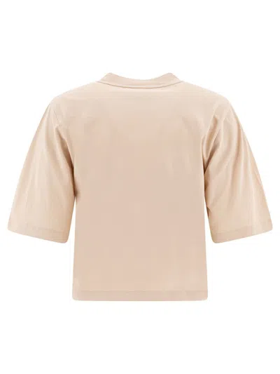 Pinko Cotton Logo T Shirt In Neutral