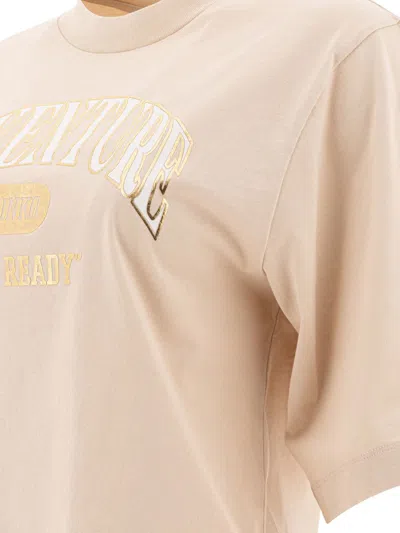 Pinko Cotton Logo T Shirt In Neutral