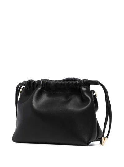 Apc 'ninon' Black Crossbody Bag With Adjustable Shoulder Strap And Drawstring Closure In Ecoleather Woma In Black