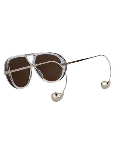 Bottega Veneta Sunglasses In Metallic