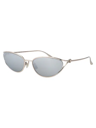 Bottega Veneta Sunglasses In Metallic