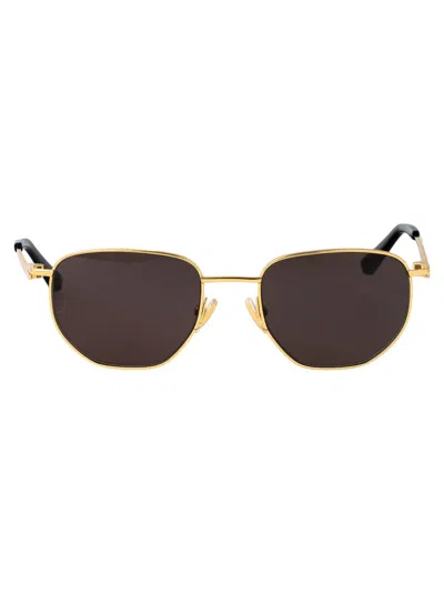 Bottega Veneta Sunglasses In Gold
