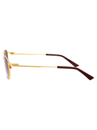 Bottega Veneta Sunglasses In Gold