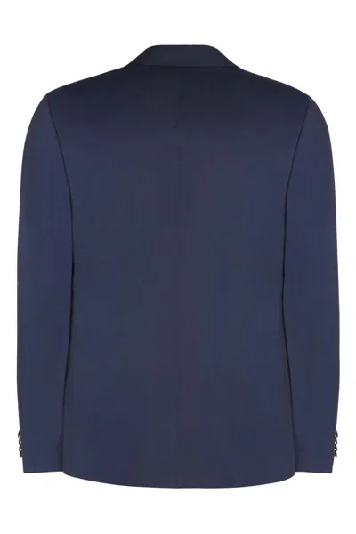 Zegna Wool Blend Two-piece Suit In Blue