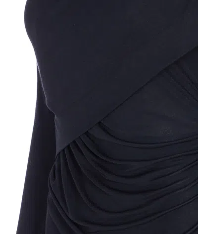 Isabel Marant Étoile Isabel Marant Etoile Denise Short Draped Jersey Dress In Black