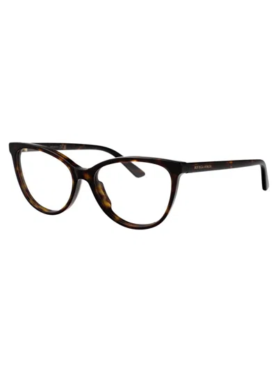 Bottega Veneta Bv1313o Glasses In Havana-havana-transparent