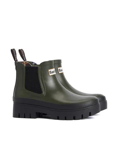 Barbour Chelsea Boot Welly Boot Olive In Green