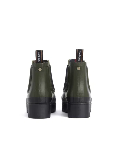 Barbour Chelsea Boot Welly Boot Olive In Green
