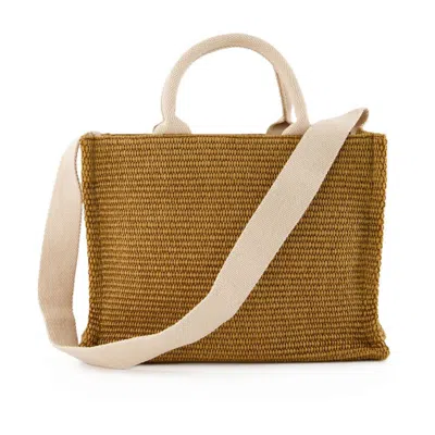 Marni Cotton Small Basket Shopper Bag , Never Carried (authentic Pre-loved) In Brown