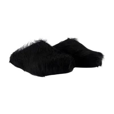 Marni Fussbett Sabot Mules In Black