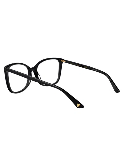 Gucci Black Acetate Optical Glasses In Black
