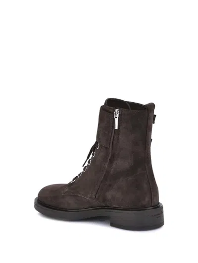 Gianvito Rossi Laced Ankle Boots In Brown