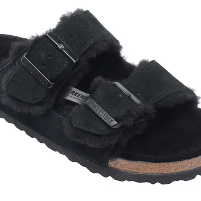 Birkenstock Arizona Shearling Sandals In Animal Print