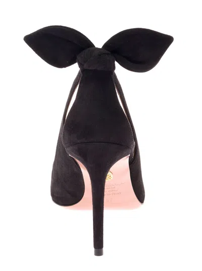 Aquazzura Woman's Deneuve Black Suede Pumps In Black