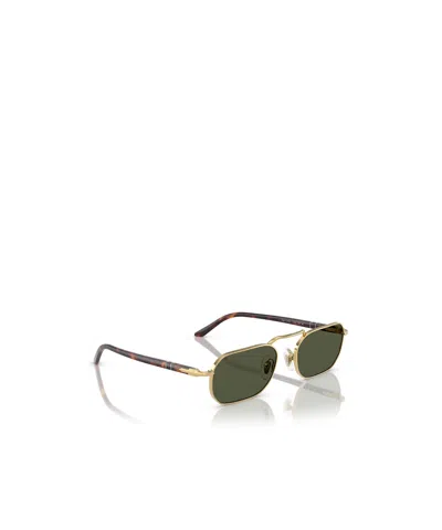 Persol Rectangle-frame Sunglasses In Green