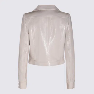Courrèges Mastic Grey Cotton Casual Jacket In Neutral