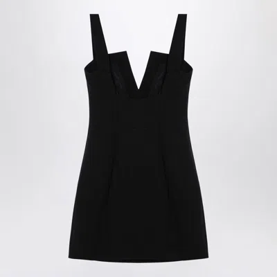 Givenchy Paneled Cady Mini Dress In Black
