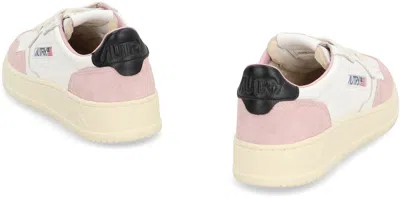 Autry Medalist Leather Sneakers In Animal Print