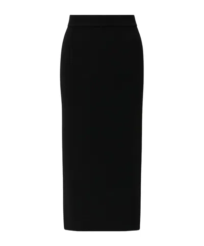 Twinset Split Detail Skirt In Black
