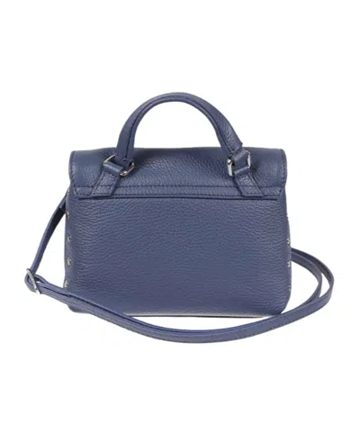 Zanellato Top Handle Shoulder Bag In Blue