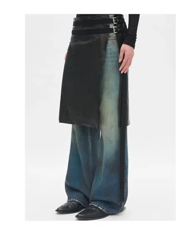 Ann Demeulemeester Mane Knee Lenght Kilt In Black